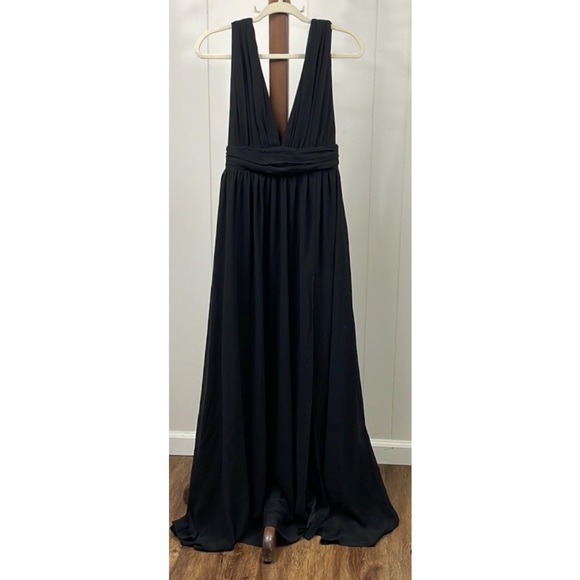 Lulu's NWOT Heavenly Hues Black Maxi Dress - Picture 4 of 7